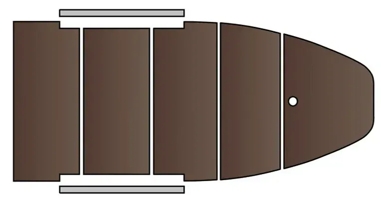 Čln Kolibri KM-330 D zelený, hliníkova podlaha
