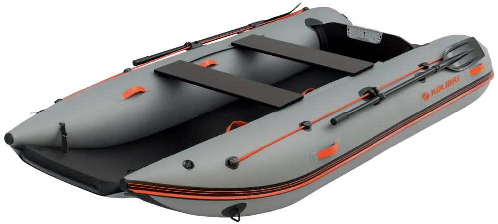 Katamaran Kolibri KM-340CM, tmavo šedý, Air-deck podlaha