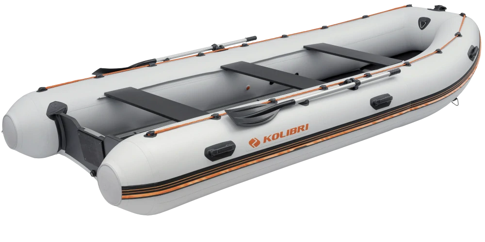 Čln Kolibri KM-450DSL šedý s hliníkovou podlahou