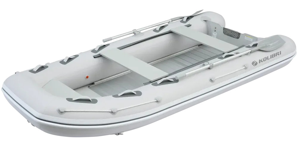 Čln Kolibri KM-360 DXL šedý, hliníková podlaha