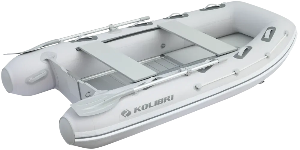 Čln Kolibri KM-300 DXL šedý, hliníková podlaha